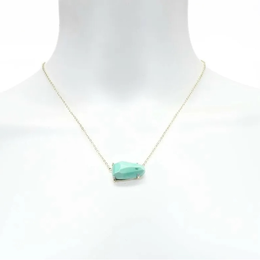 KENDRA SCOTT 'Isla' 14k Gold Plated Magnesite Pendant Necklace